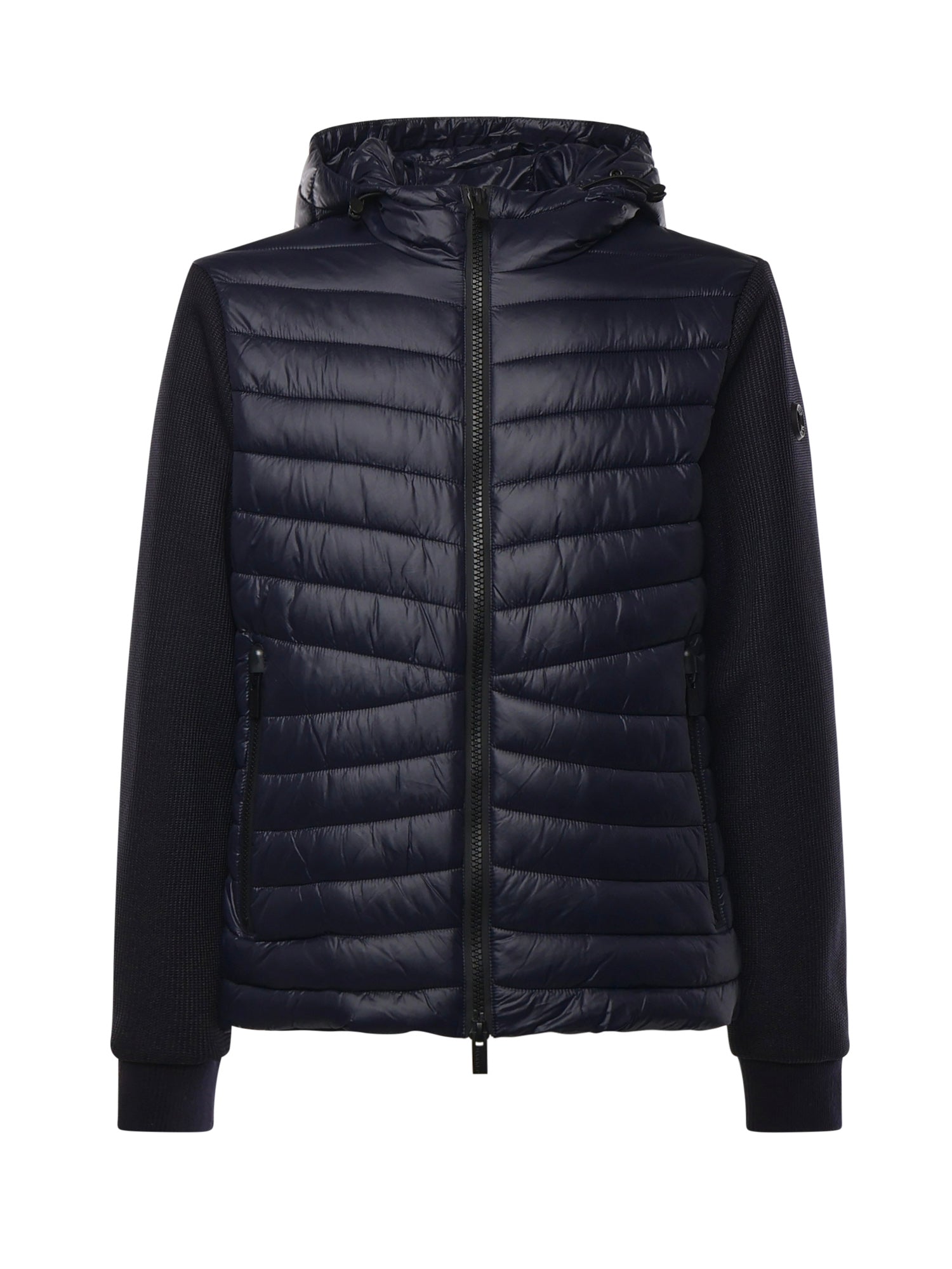 Giubbino con cappuccio e logo MK9940039 BLUE MARKUP 