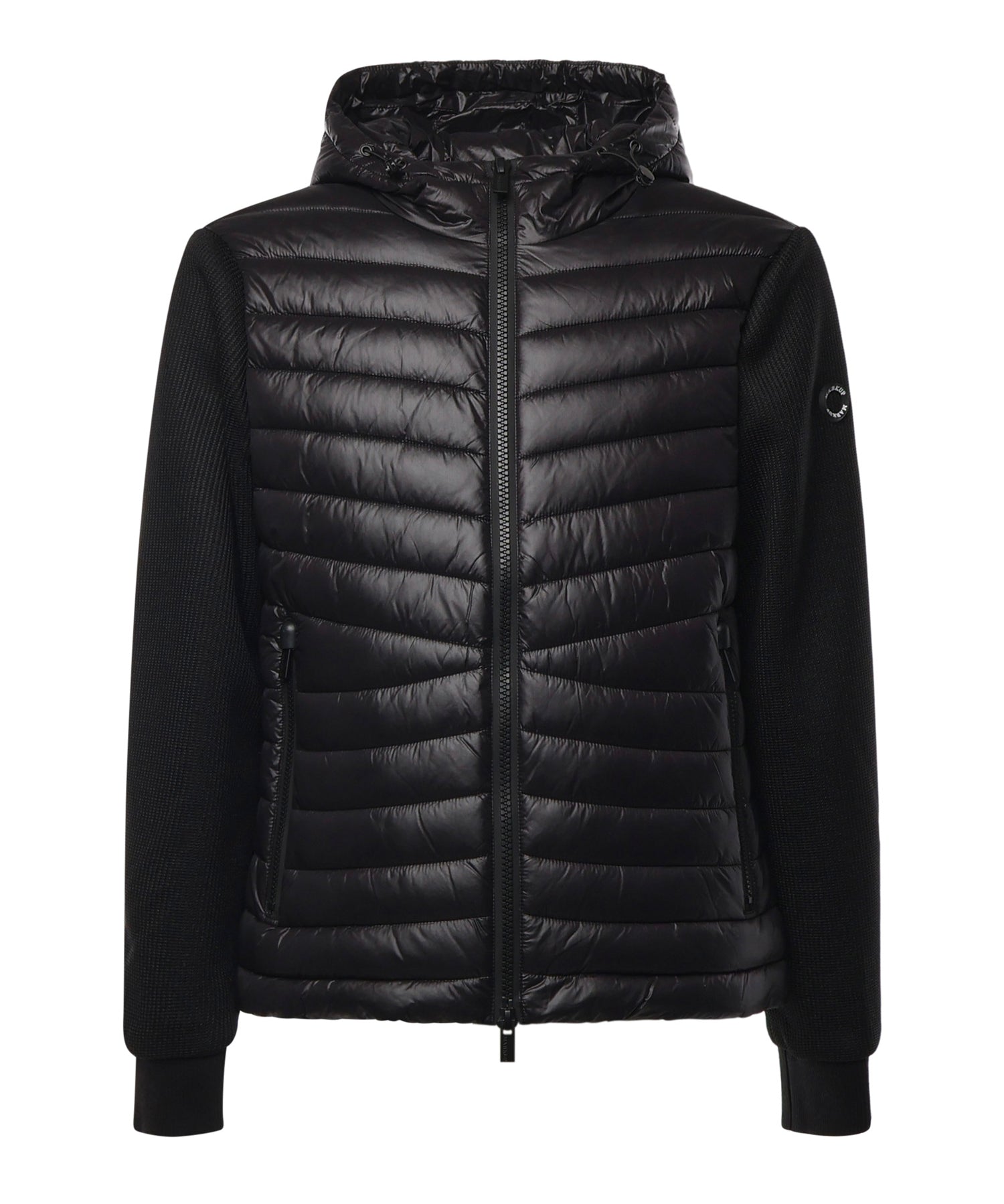 Giubbino con cappuccio e logo MK9940039 NERO MARKUP 