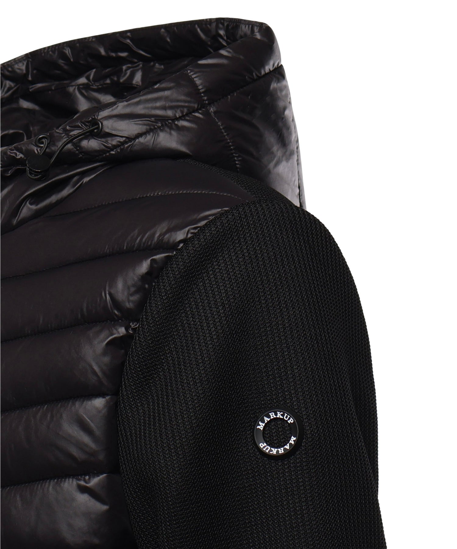 Giubbino con cappuccio e logo MK9940039 NERO MARKUP 