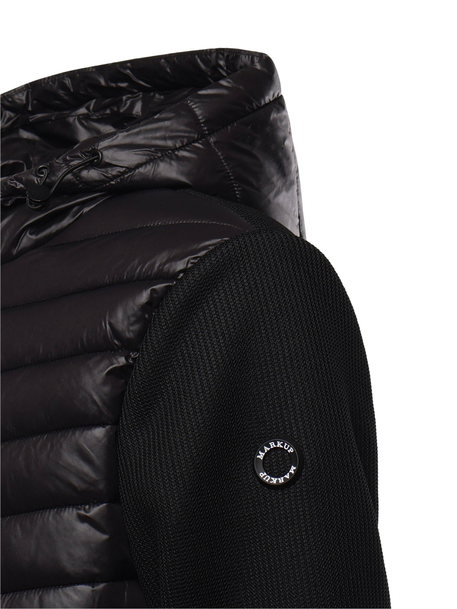 Giubbino con cappuccio e logo MK9940039 NERO MARKUP 