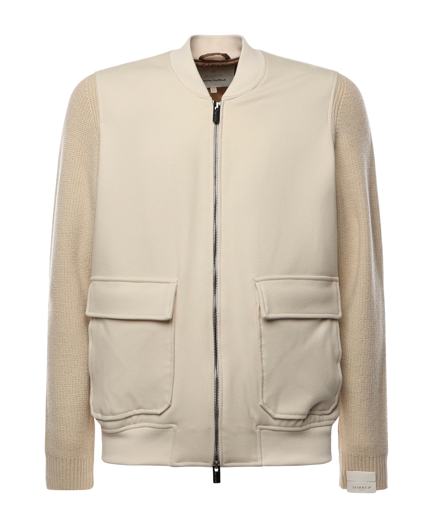 Giacca con zip MK9960132 LATTE MARKUP 
