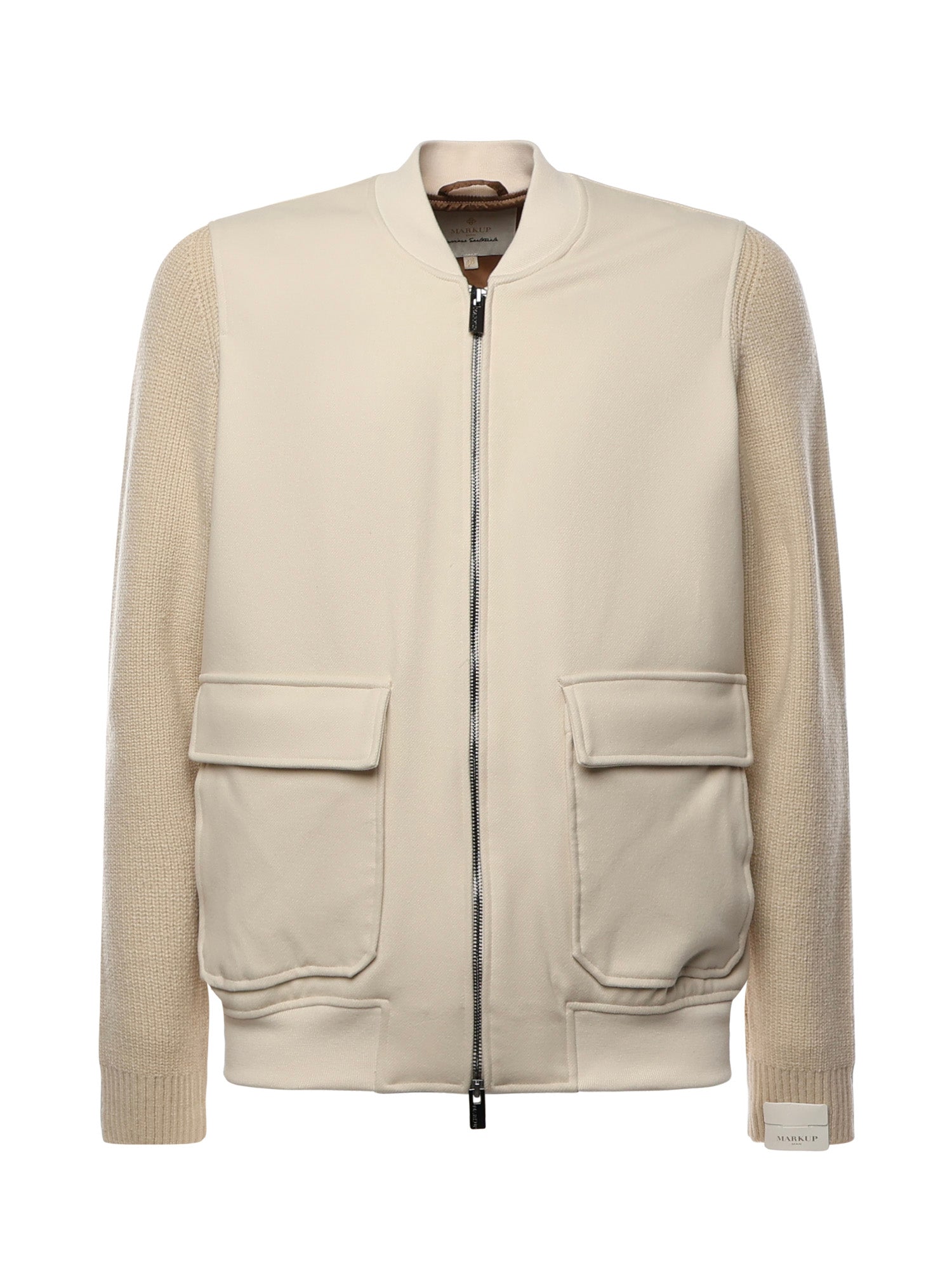 Giacca con zip MK9960132 LATTE MARKUP 