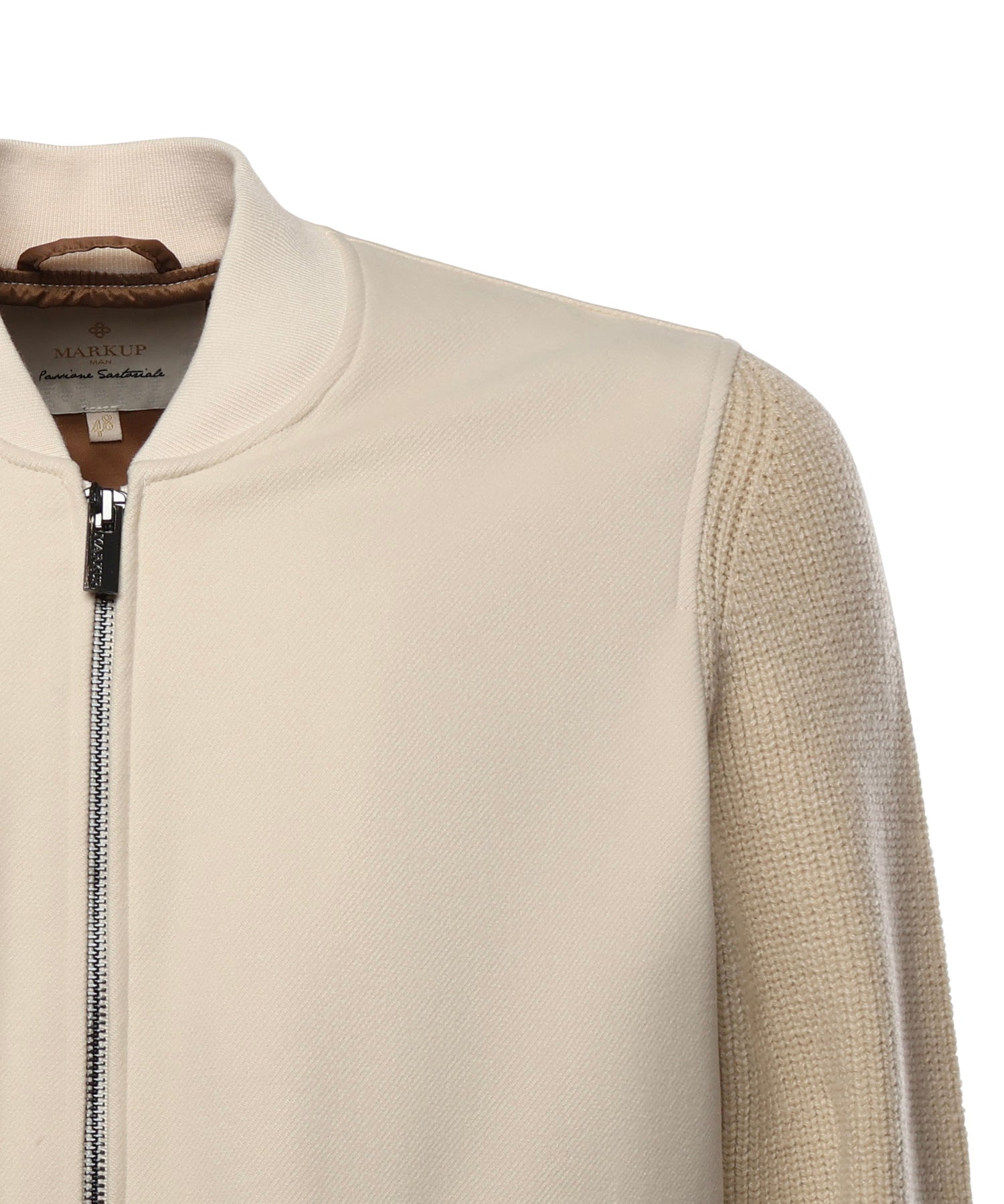 Giacca con zip MK9960132 LATTE MARKUP 