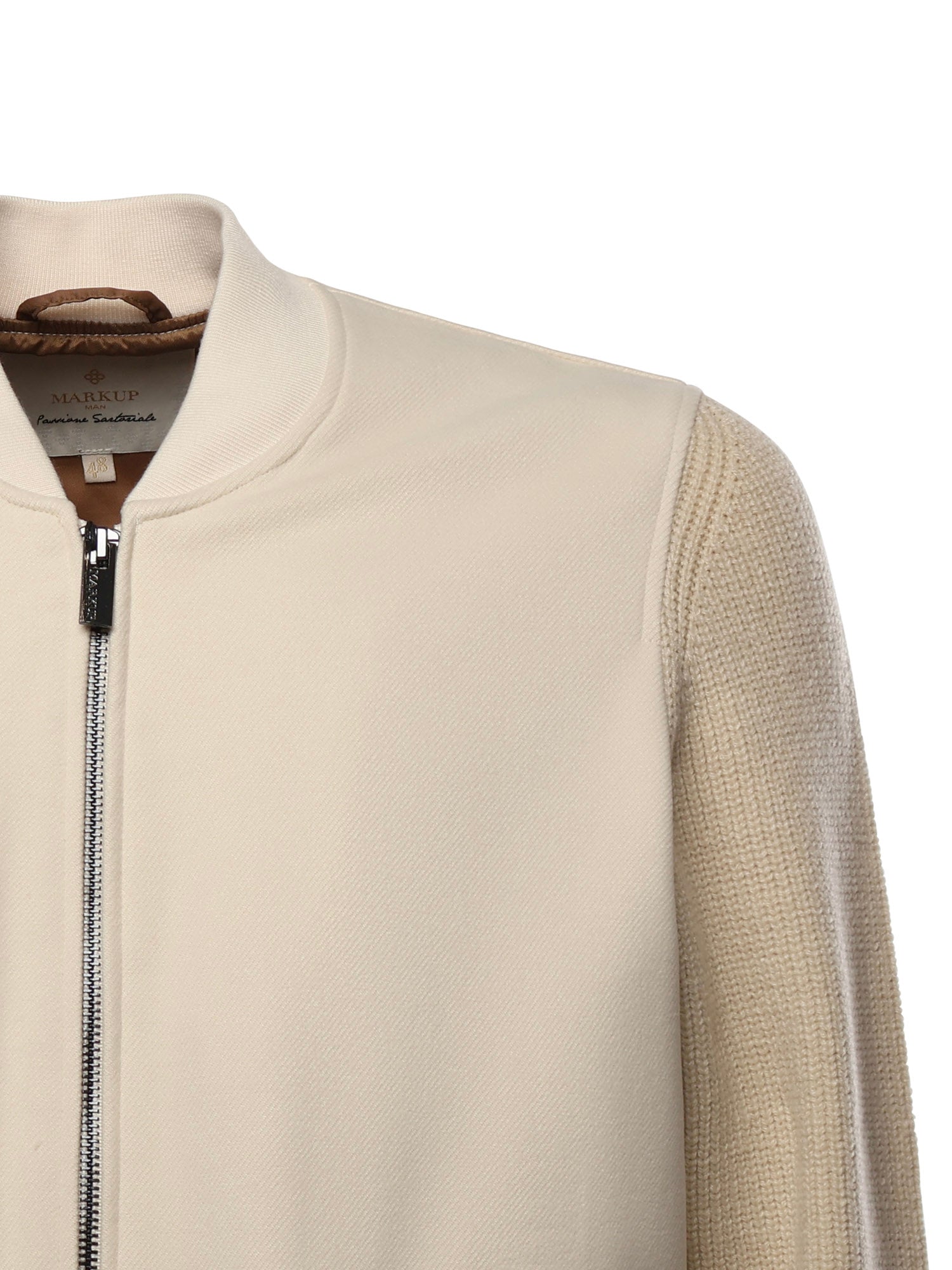 Giacca con zip MK9960132 LATTE MARKUP 