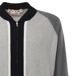 Cardigan in lana con collo bomber CDMG0165Q0 UFH55100N15 MARNI 