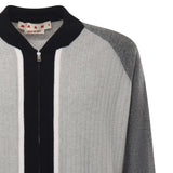 Cardigan in lana con collo bomber CDMG0165Q0 UFH55100N15 MARNI 