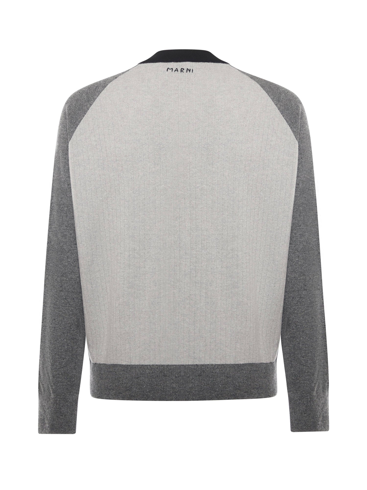 Cardigan in lana con collo bomber CDMG0165Q0 UFH55100N15 MARNI 