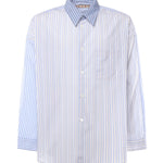 Camicia in cotone biologico con mix di righe CUMU0061SQ UTC529STB50 MARNI 