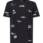 T-shirt con stampa Multigram HUMU0198DP USCY34LOB99 MARNI 