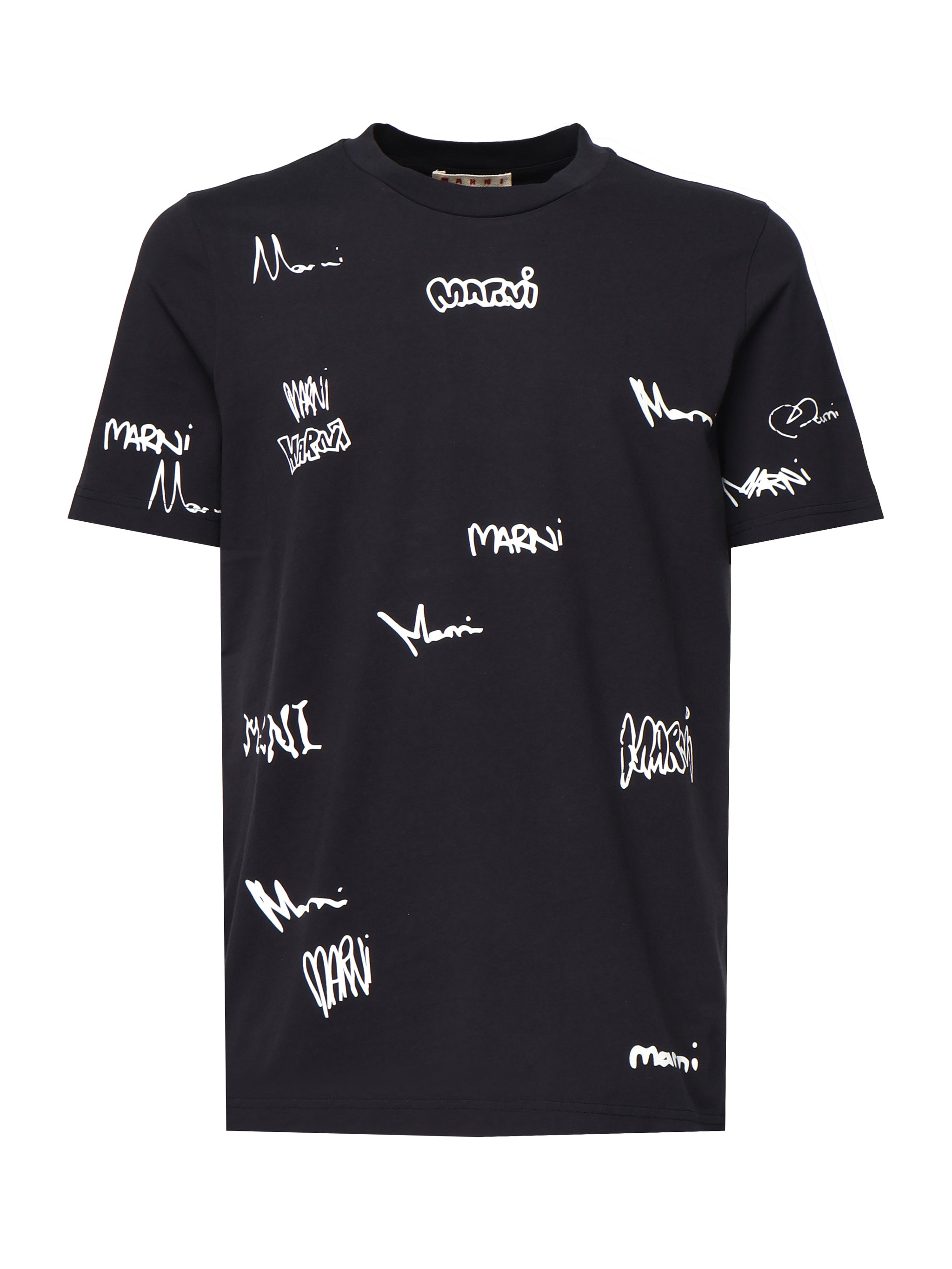 T-shirt con stampa Multigram HUMU0198DP USCY34LOB99 MARNI 