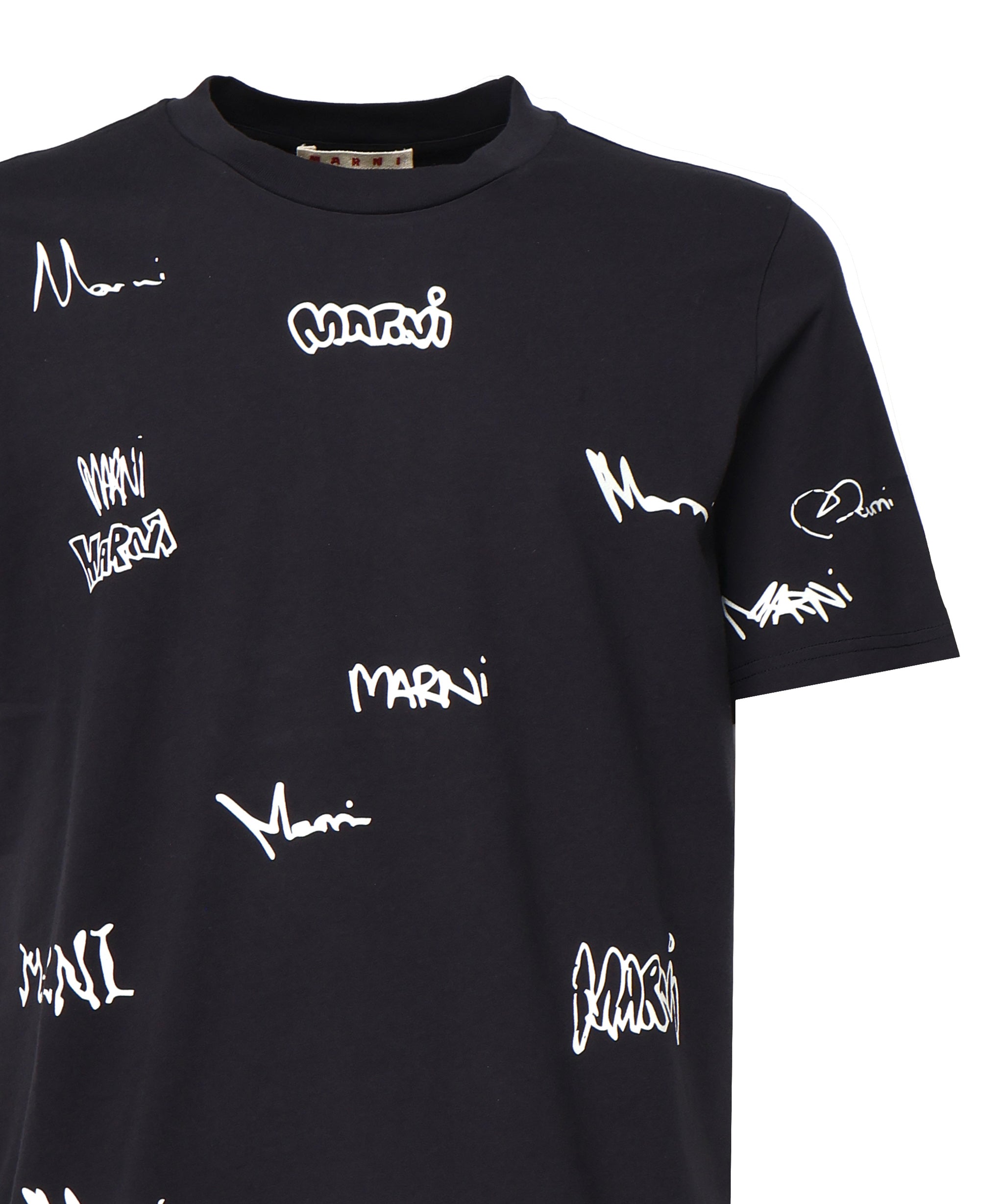 T-shirt con stampa Multigram HUMU0198DP USCY34LOB99 MARNI 