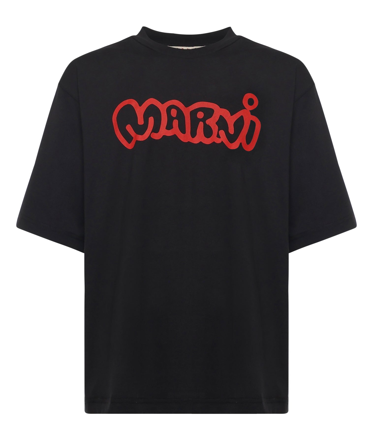 T-shirt in cotone con logo HUMU0223WP USCY53LON99 MARNI 