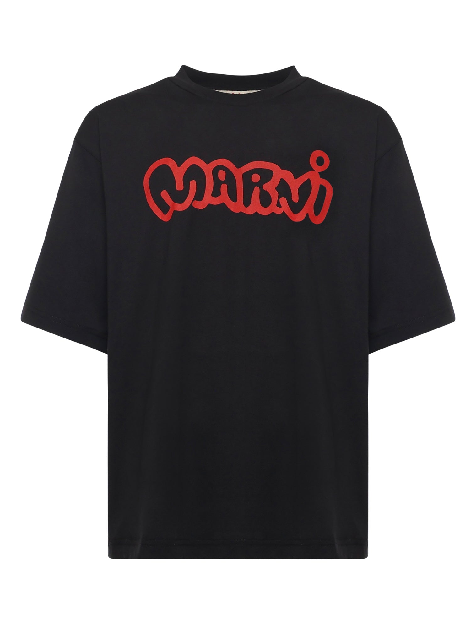 T-shirt in cotone con logo HUMU0223WP USCY53LON99 MARNI 