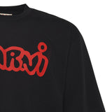 T-shirt in cotone con logo HUMU0223WP USCY53LON99 MARNI 