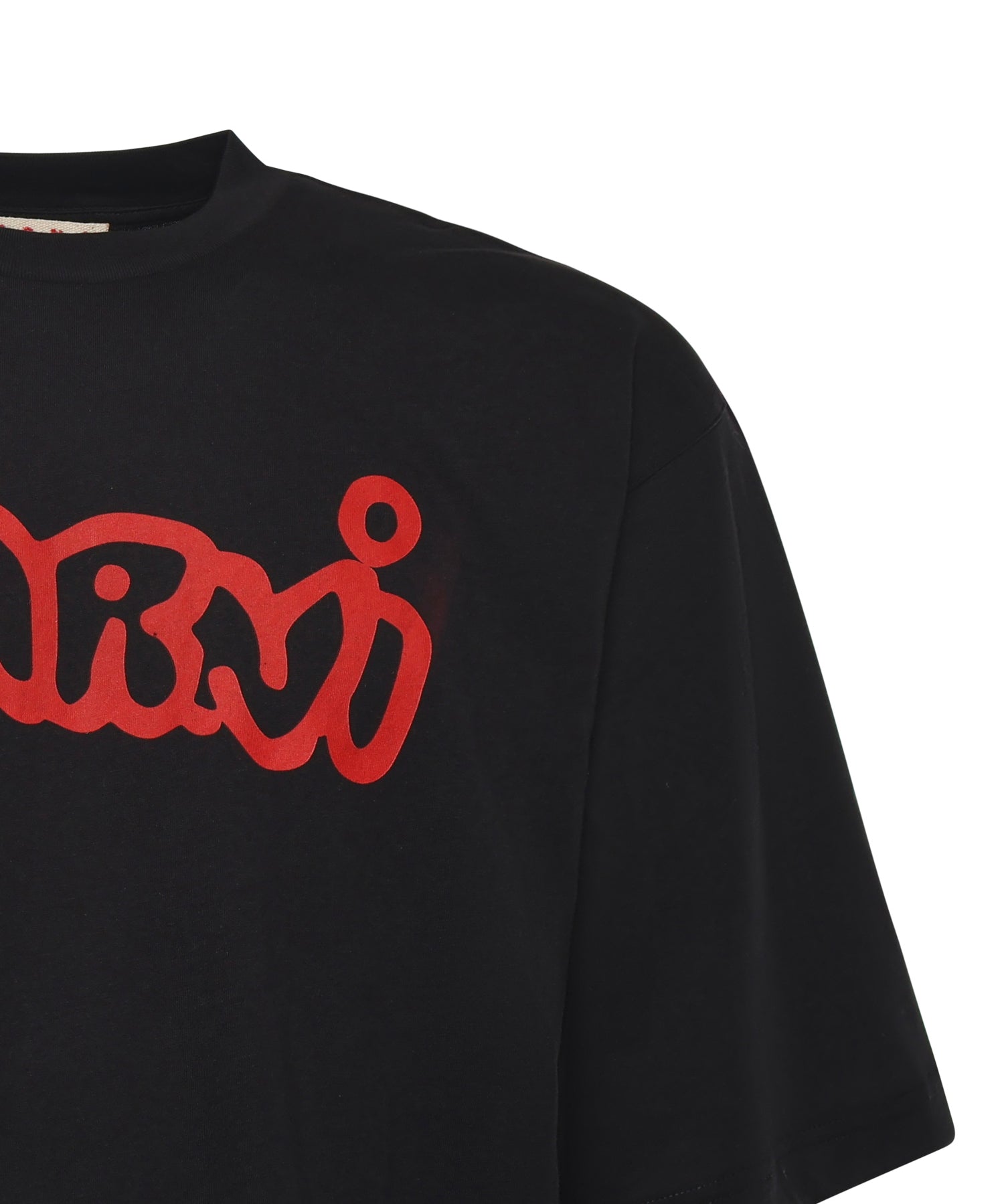 T-shirt in cotone con logo HUMU0223WP USCY53LON99 MARNI 