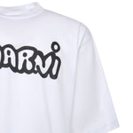 T-shirt in cotone con logo HUMU0223WP USCY53LOW01 MARNI 