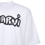 T-shirt in cotone con logo HUMU0223WP USCY53LOW01 MARNI 
