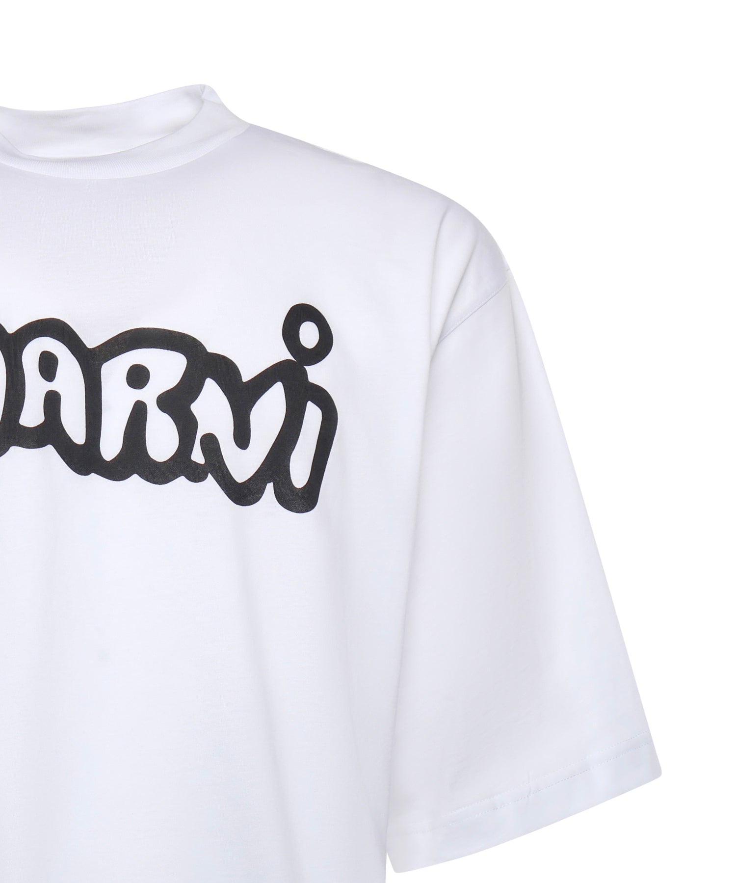 T-shirt in cotone con logo HUMU0223WP USCY53LOW01 MARNI 
