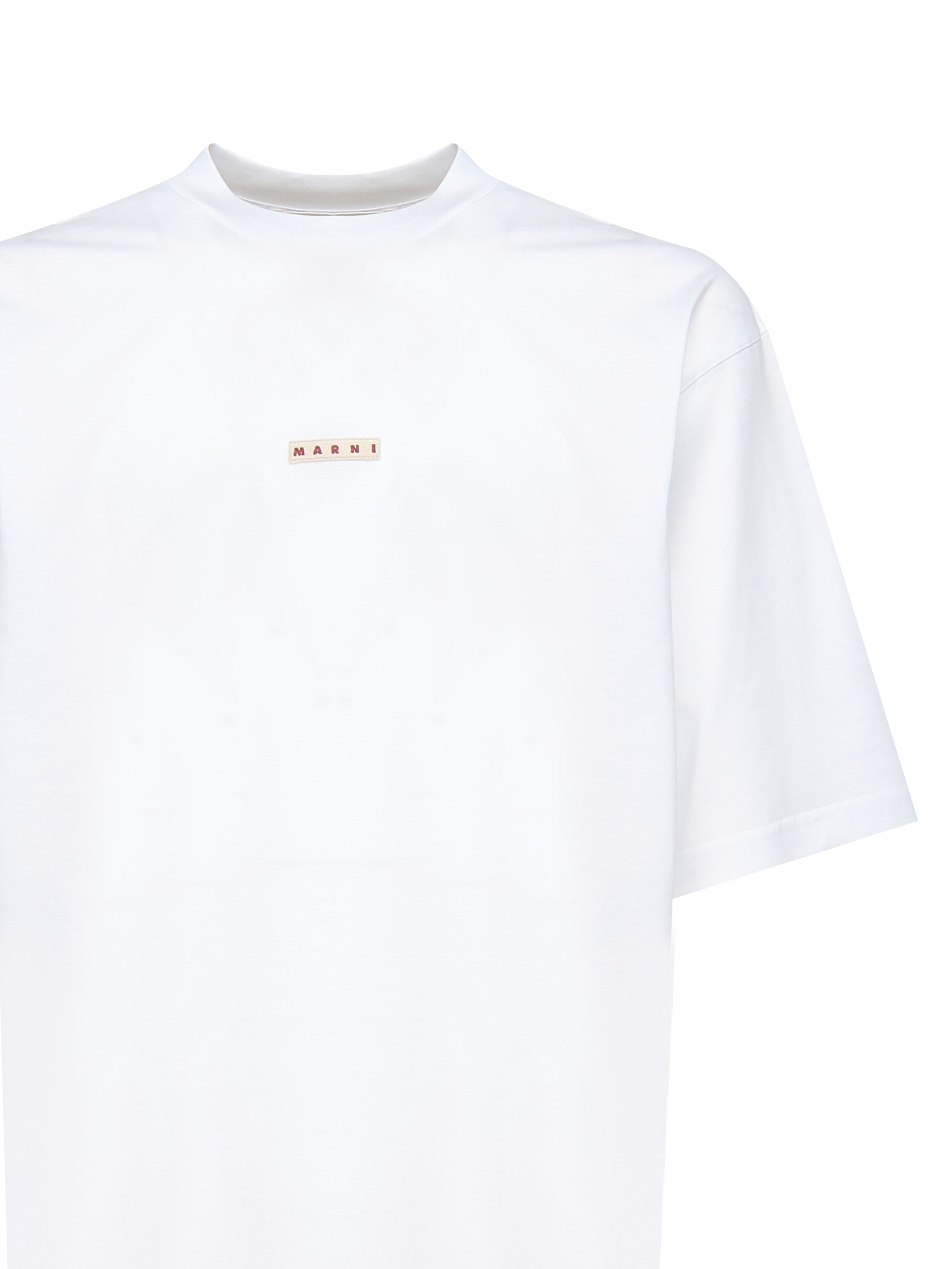 T-shirt con logo HUMU0223X6 UTCZ5700W01 MARNI 