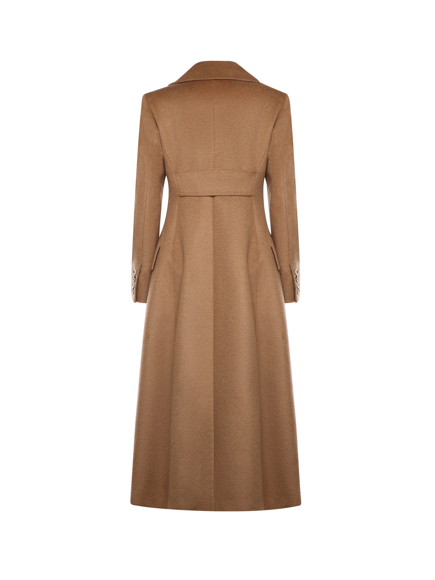 Cappotto lungo in drap di cammello zibellinato 2521016142600 001 MAX MARA 