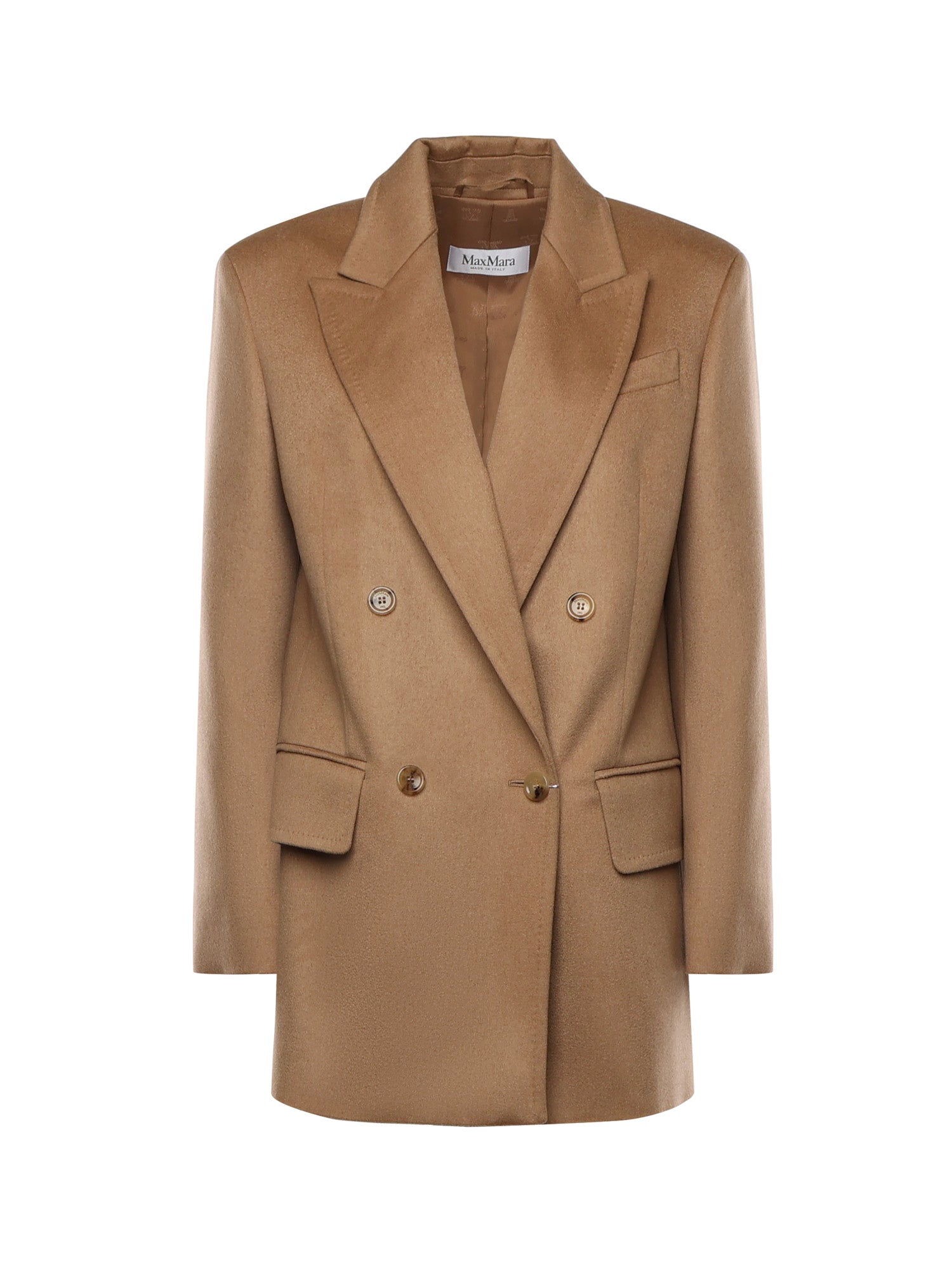 Blazer Olimpia  in cammello zibellinato 2521046012600 001 MAX MARA 
