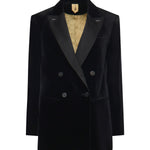 Blazer doppiopetto in velluto di cotone 2521046181600 007 MAX MARA 