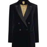 Blazer doppiopetto in velluto di cotone 2521046181600 007 MAX MARA 