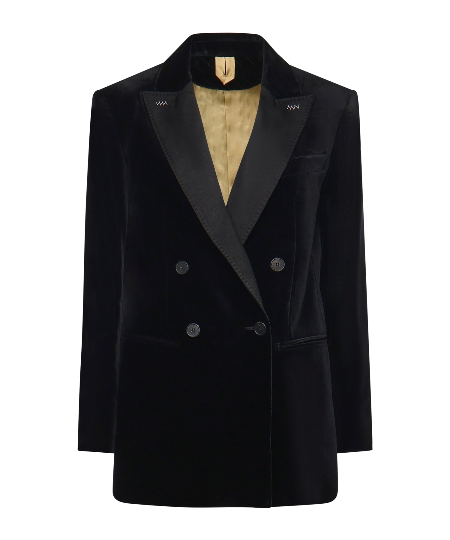 Blazer doppiopetto in velluto di cotone 2521046181600 007 MAX MARA 