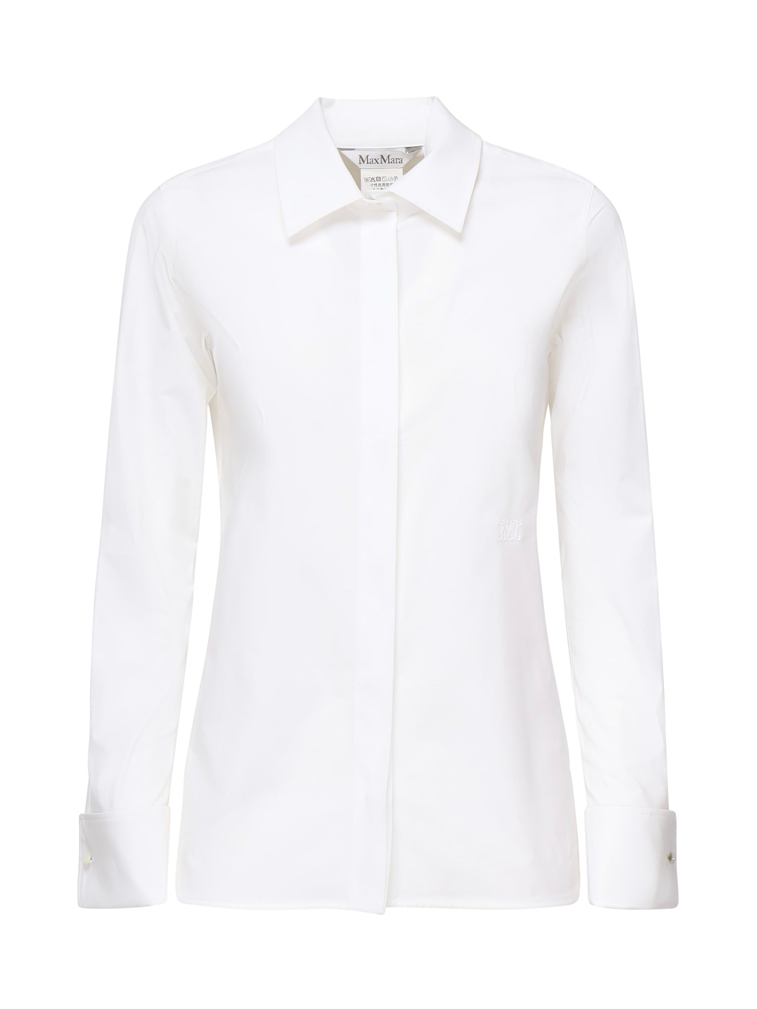Camicia in cotone con logo 2521116031600 001 MAX MARA 