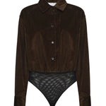 Body a camicia in velluto 2521116033600 005 MAX MARA 
