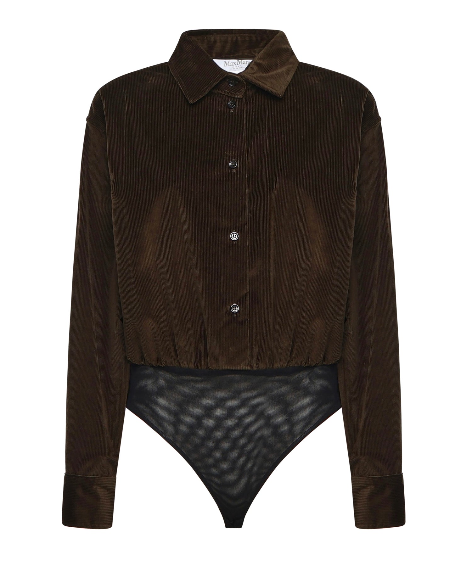 Body a camicia in velluto 2521116033600 005 MAX MARA 