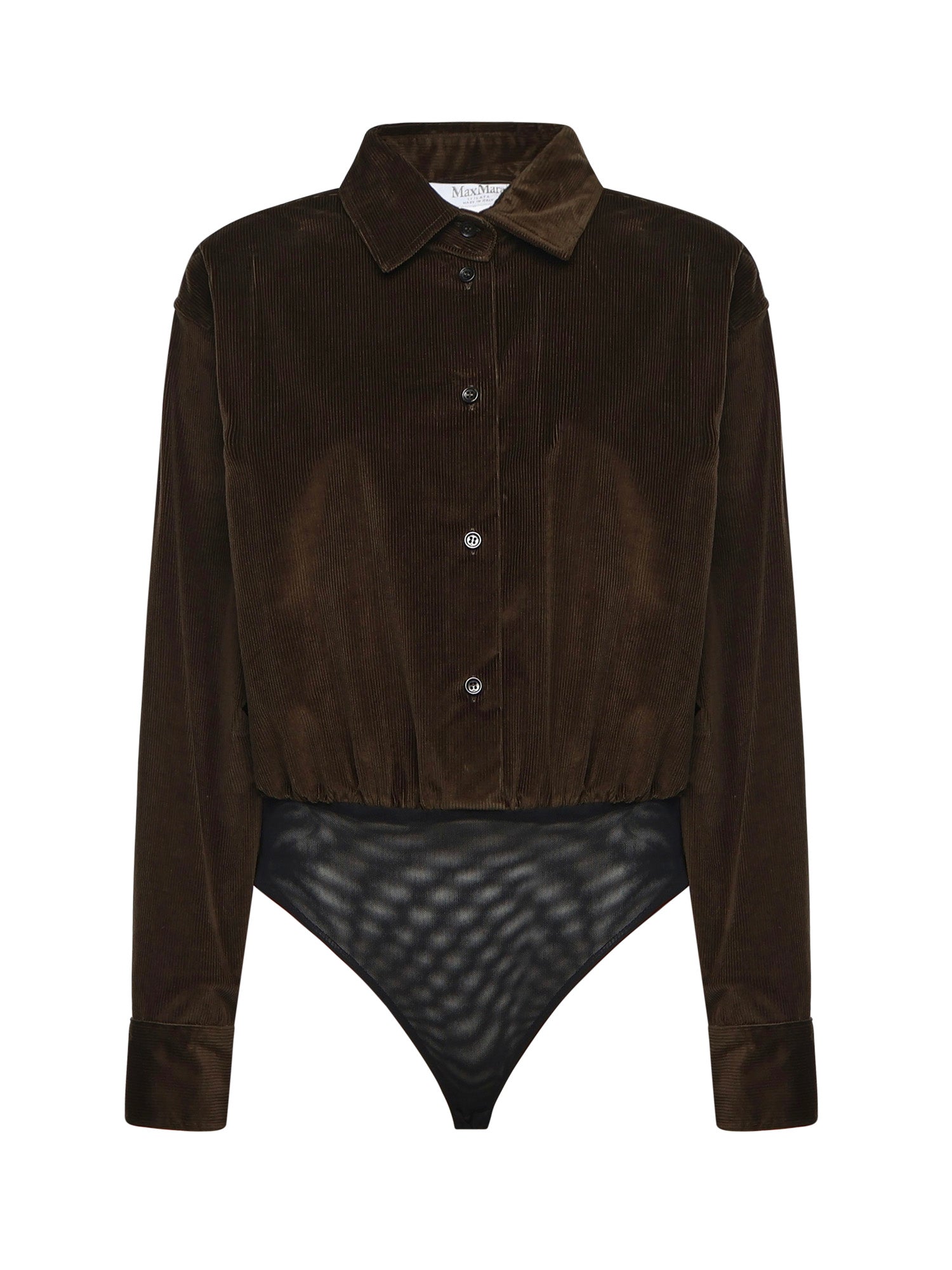 Body a camicia in velluto 2521116033600 005 MAX MARA 