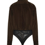Body a camicia in velluto 2521116033600 005 MAX MARA 