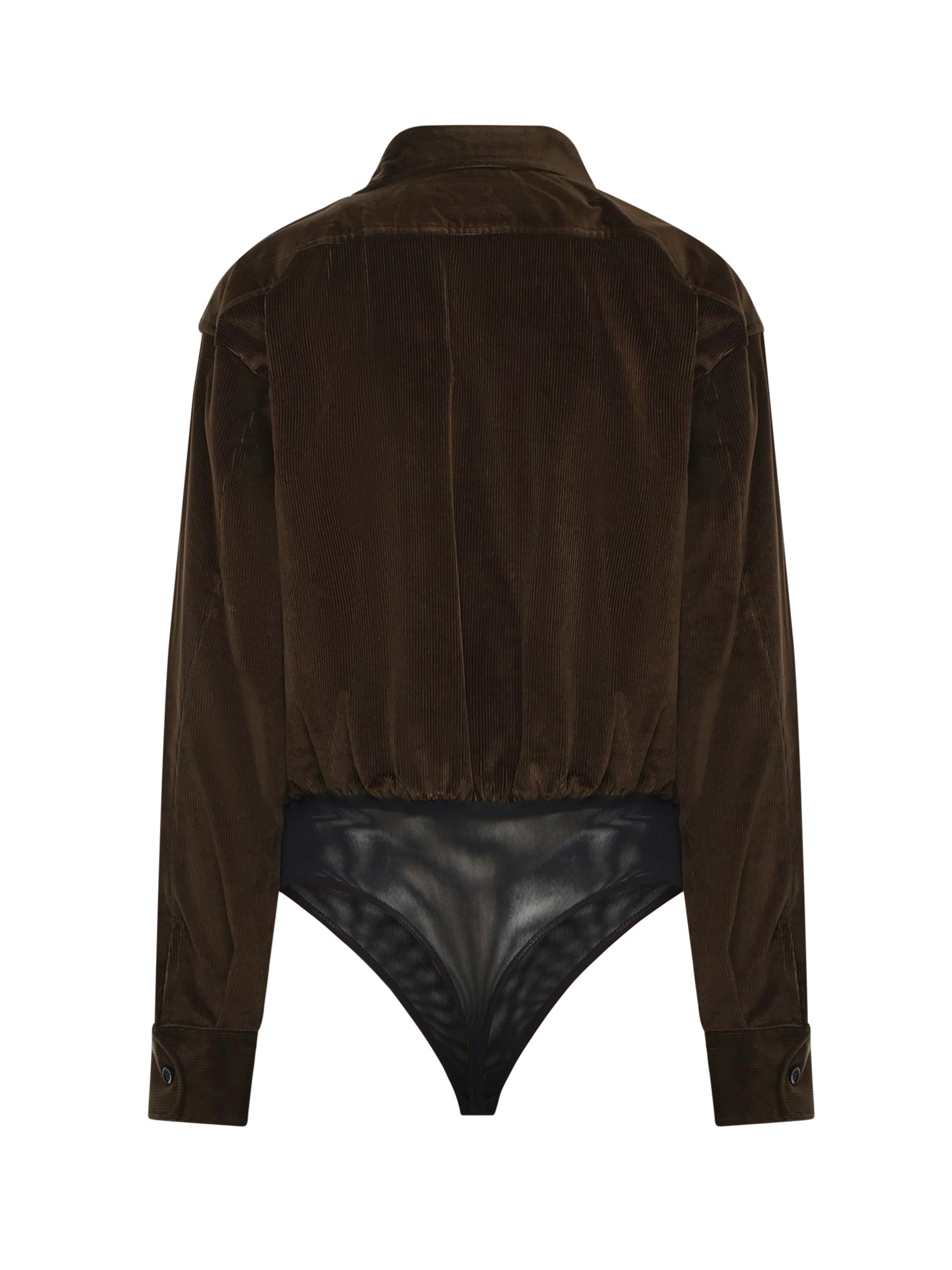 Body a camicia in velluto 2521116033600 005 MAX MARA 