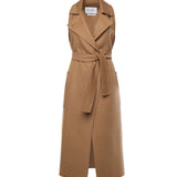 Cappotto smanicato in cammello 2521276193600 001 MAX MARA 