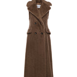 Cappotto smanicato in Teddy di alpaca e lana 2521276223600 004 MAX MARA 