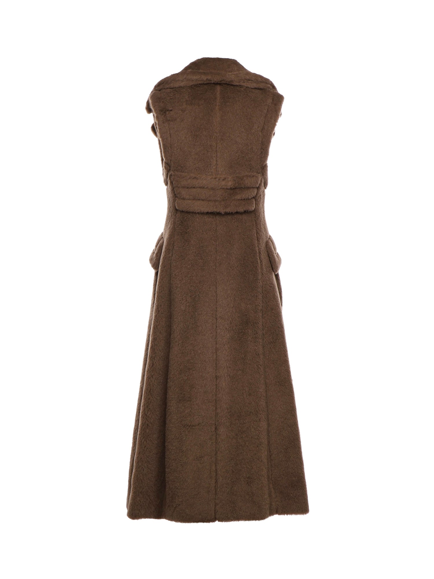 Cappotto smanicato in Teddy di alpaca e lana 2521276223600 004 MAX MARA 