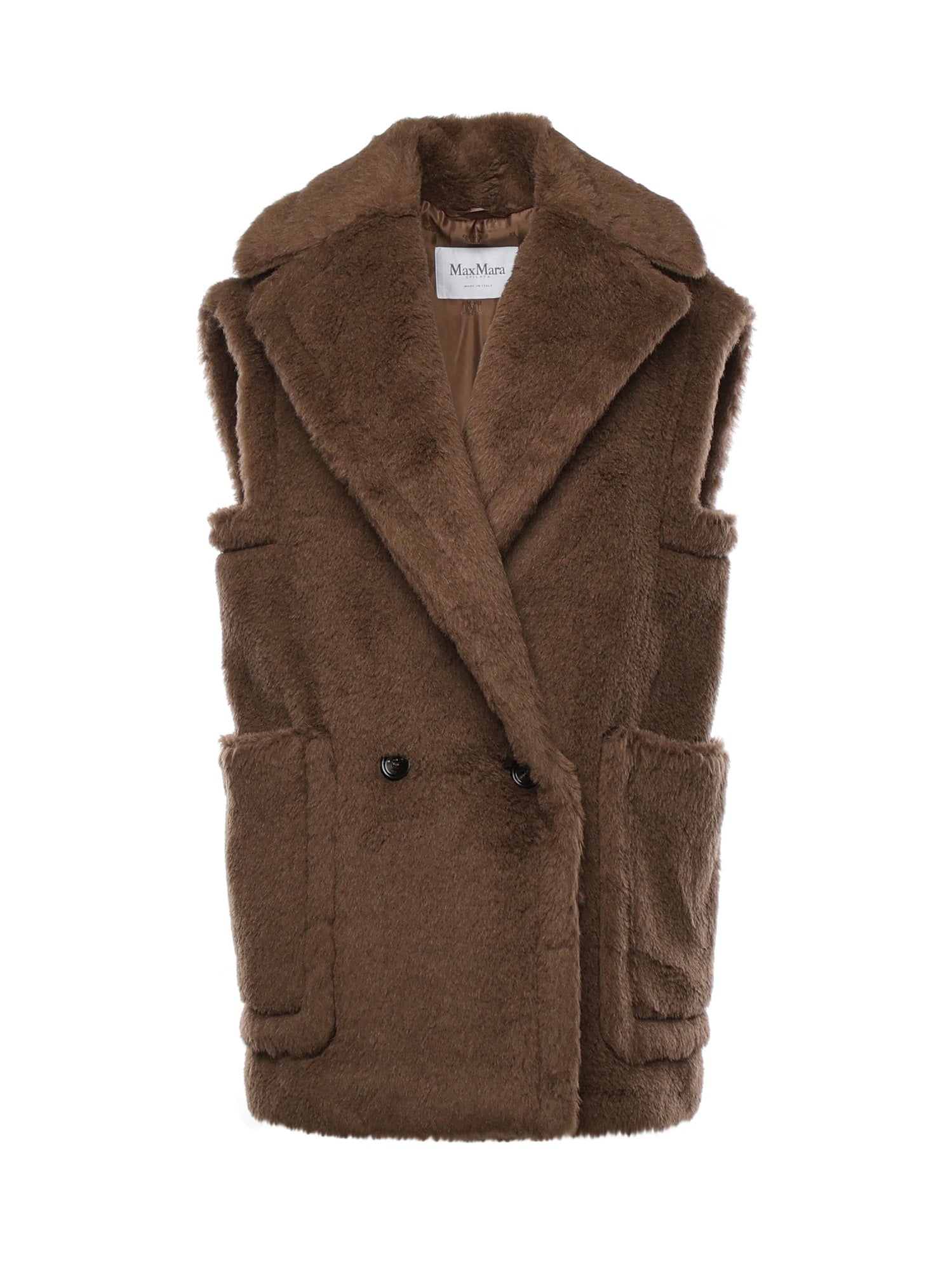 Gilet in Teddy in alpaca e lana 2521276253600 004 MAX MARA 