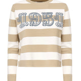 Maglia a righe in lana con ricamo<BR/> 2521366091600 008 MAX MARA 