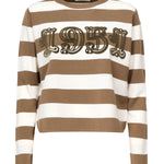Maglia a righe in lana con ricamo 2521366091600 009 MAX MARA 