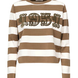 Maglia a righe in lana con ricamo 2521366091600 009 MAX MARA 