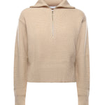 Maglia in lana e cashmere con zip 2521366182600 006 MAX MARA 