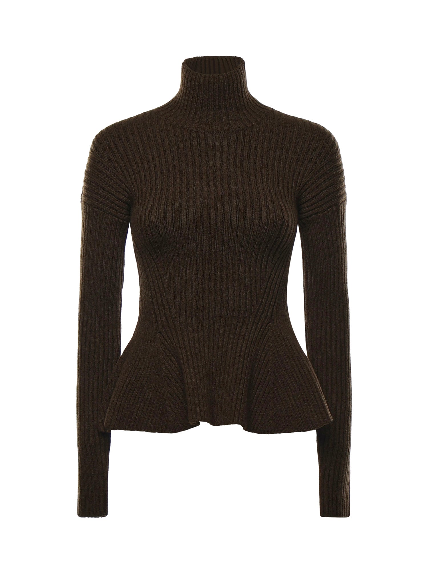 Dolcevita a peplo in lana e cashmere 2521366483600 006 MAX MARA 