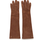 Guanti lunghi in nappa scamosciata 2524566013600 001 MAX MARA 