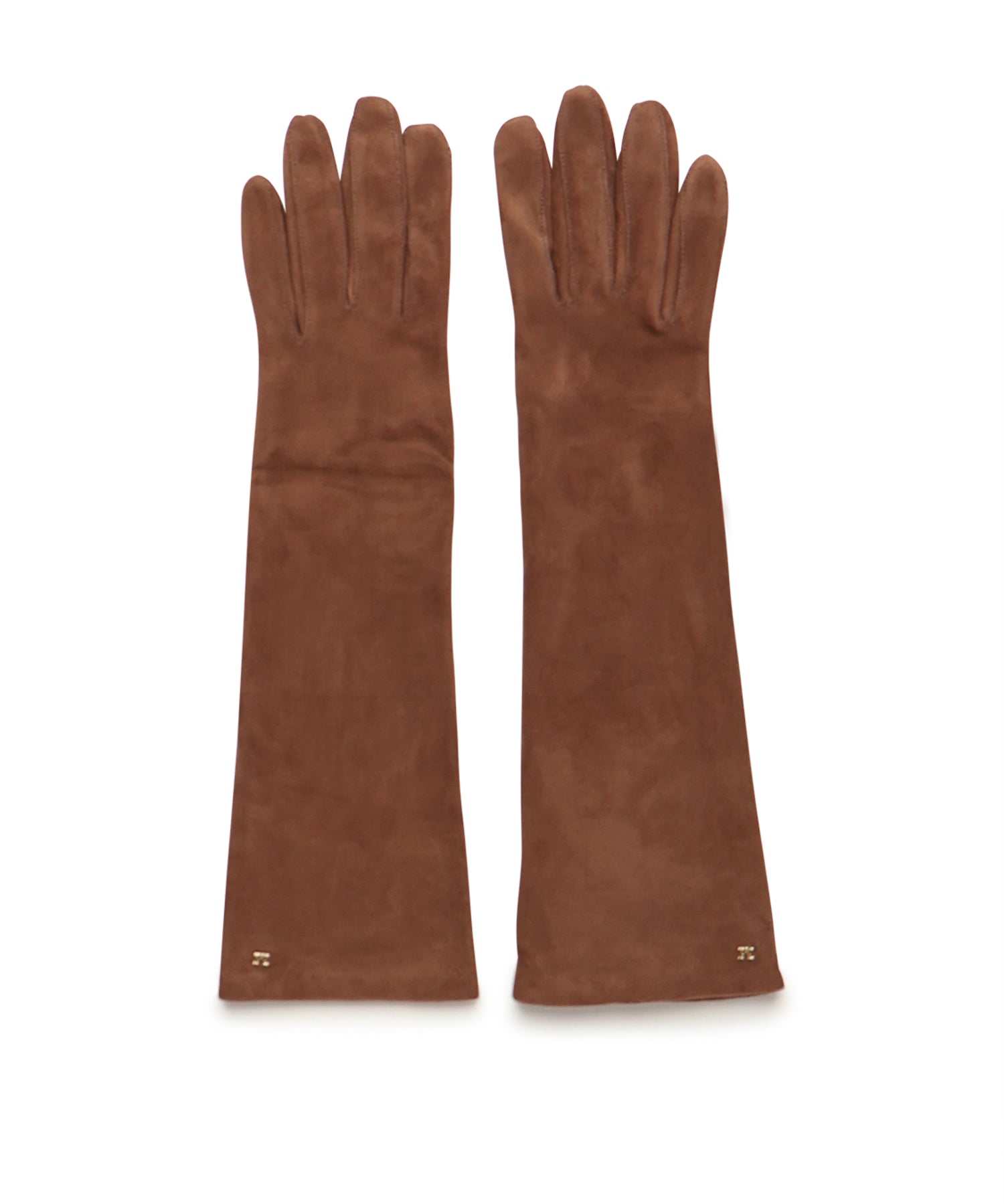Guanti lunghi in nappa scamosciata 2524566013600 001 MAX MARA 