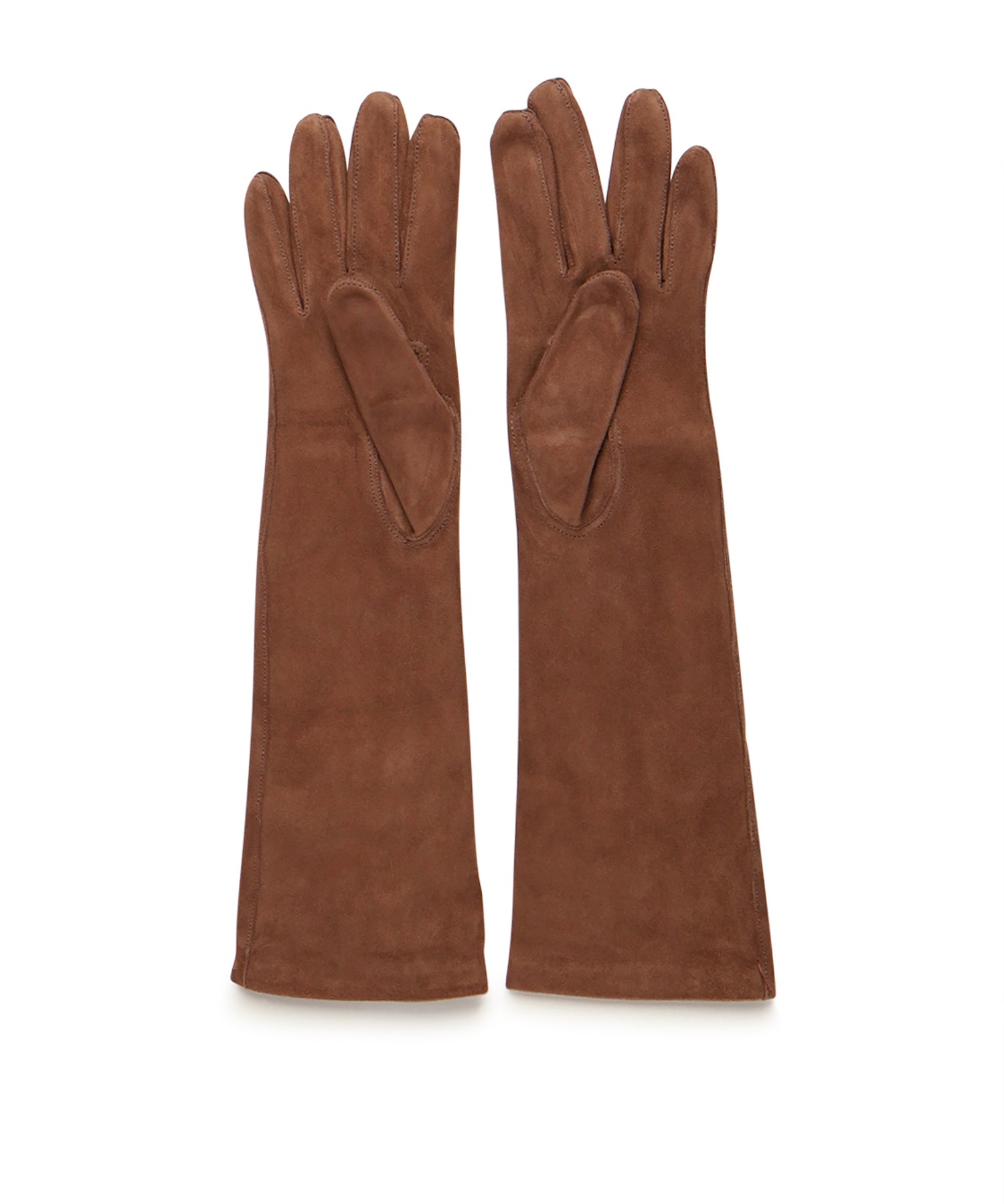 Guanti lunghi in nappa scamosciata 2524566013600 001 MAX MARA 