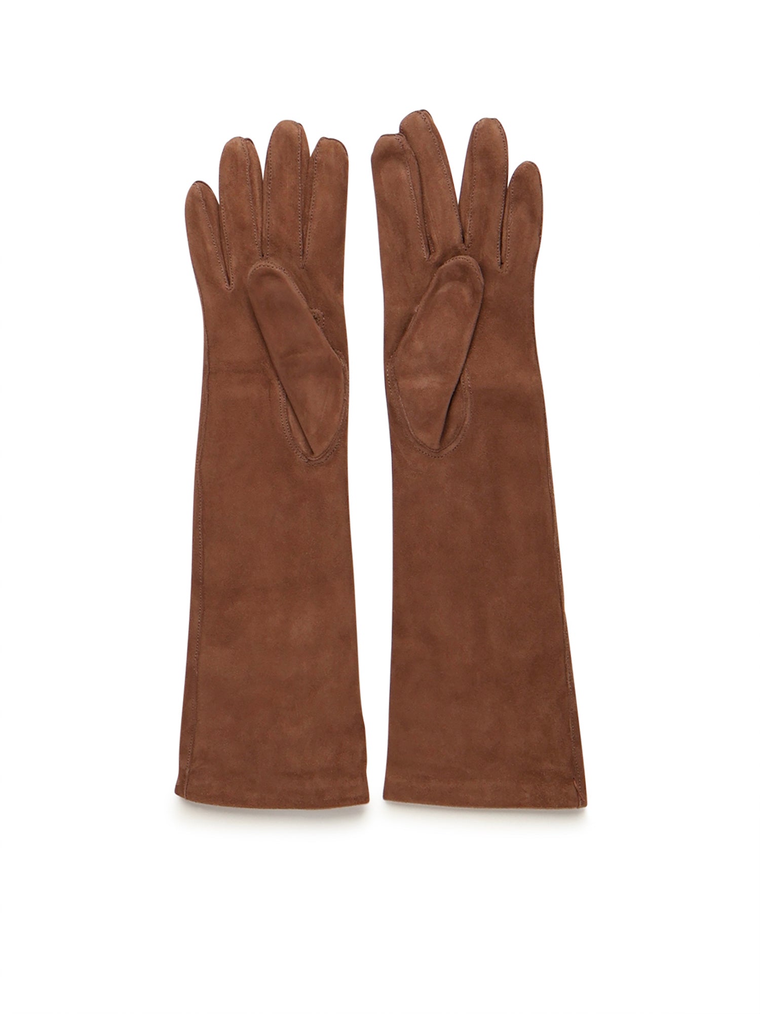 Guanti lunghi in nappa scamosciata 2524566013600 001 MAX MARA 