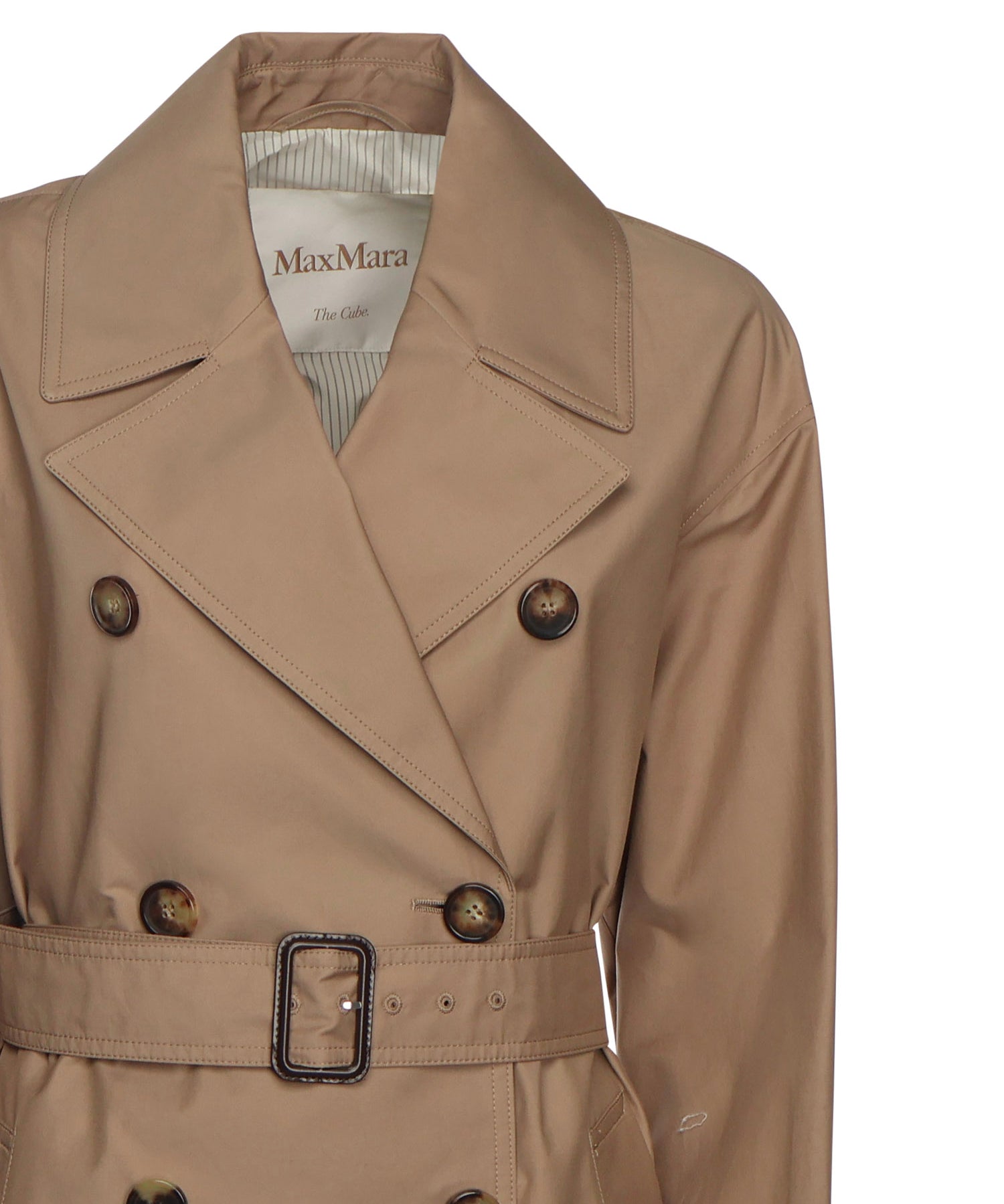 Trench lungo in twill di cotone 2529026034600 001 MAX MARA THE CUBE 