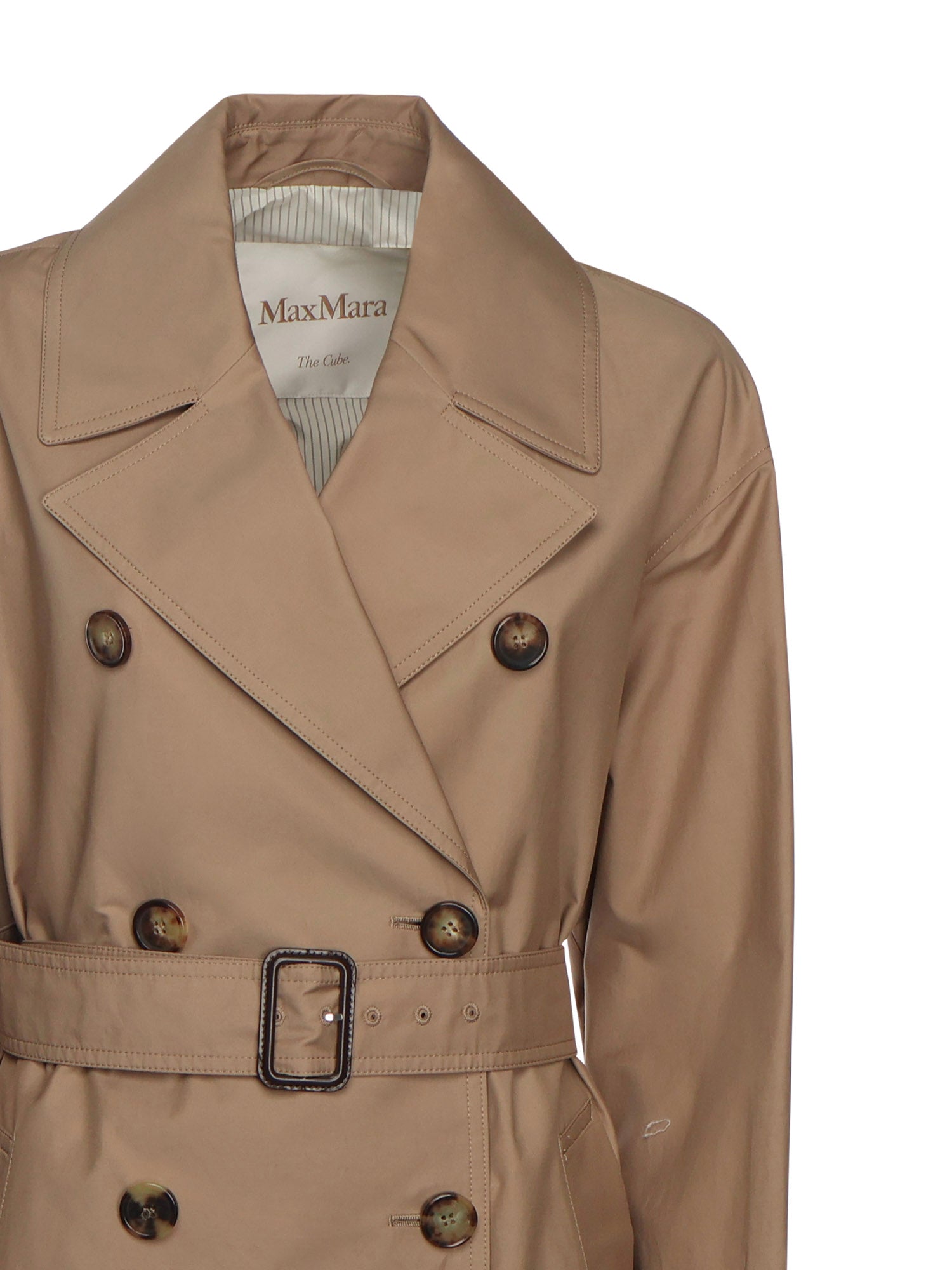 Trench lungo in twill di cotone 2529026034600 001 MAX MARA THE CUBE 
