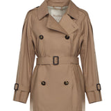 Trench corto doppiopetto in twill di cotone 2529026044600 001 MAX MARA THE CUBE 